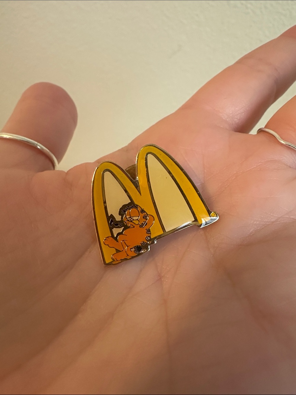 Vintage 1978 Garfield & McDonald’s Enamel Pin